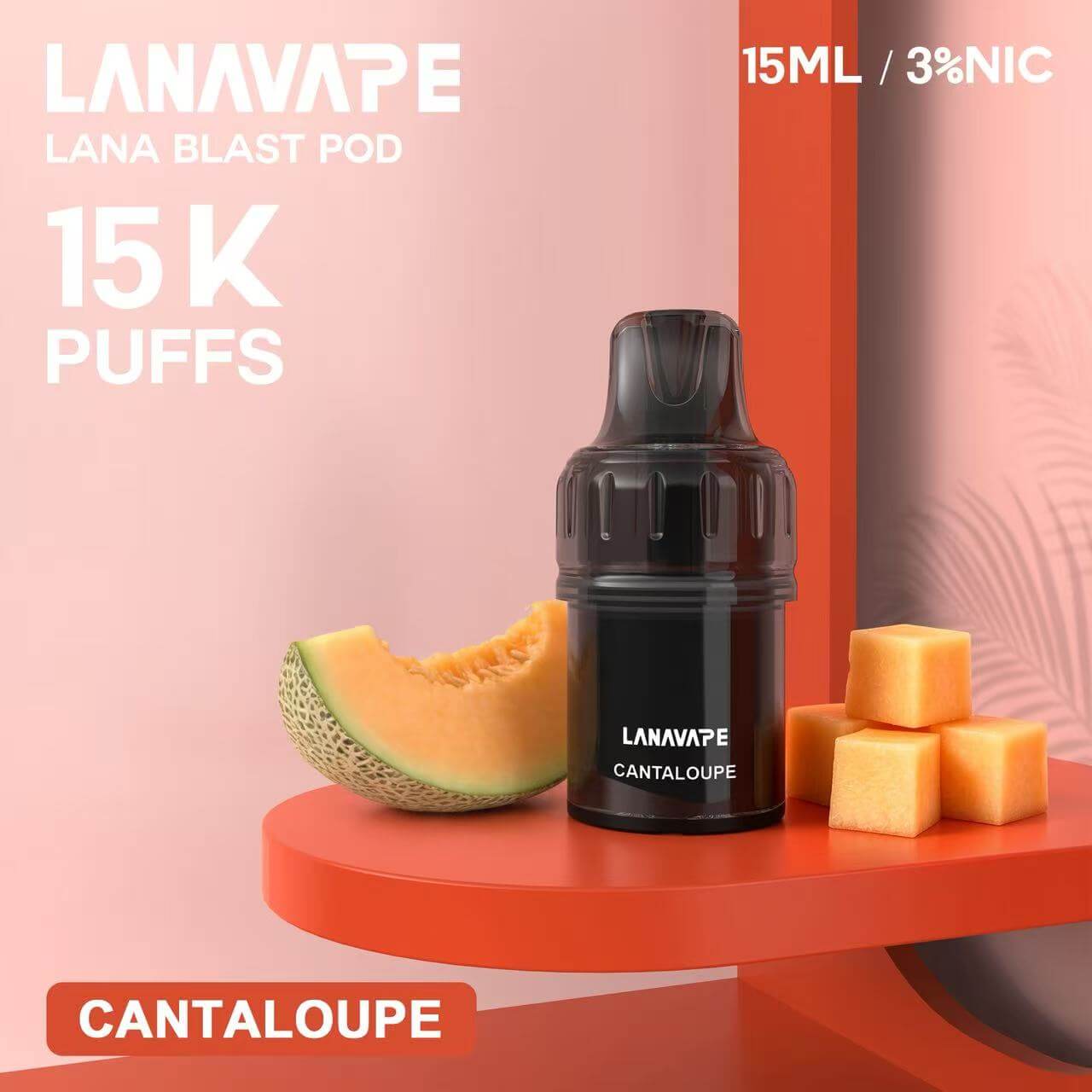 【熟成果香評測】LANAVAPE LANA BLAST POD 15K 哈密瓜：15ML 濃郁洋香瓜汁！15,000 口超長續航極限實測
